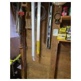 Bar Clamp, Nails, Level