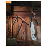 Lopper, Pruner, Shovel, Vintage Saw
