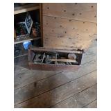 Wooden Tool Box with Tools