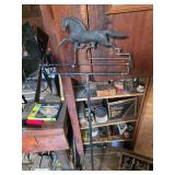 Brass Punch Set, Vintage Horse Weathervane