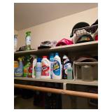 Assorted chemicals and mens baseball caps