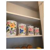 Brand new Floral canisters