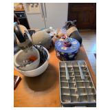 Vintage ice cube tray, vintage stand mixer