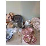 Blue and white bowl, English ironstone dinnerware