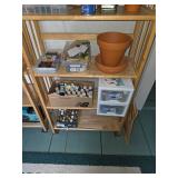 Terra-cotta pot, assorted paints, markers, art supplies