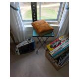 Large bible, small square decorative table, toy models