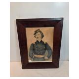Framed Civil War Soldier Print