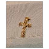14k Gold Cross Pendant