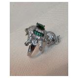 Sterling Silver Elephant Ring