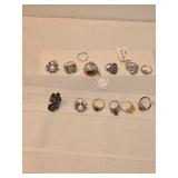 Sterling Rings Lot Asst Sizes