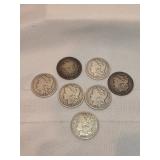 Lot Of 7 Morgan Silver Dollars