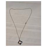 Sterling Necklace With Tank Pendant