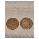 Pair Of Indian Head Pennies