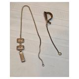 2 Old Pocket Watch Chains