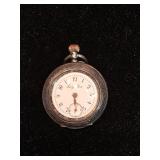 Lady Rose 900 Silver Pocket Watch