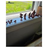 Christmas nativity scene made of clay
