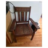 Antique Wooden Armchair