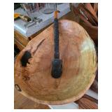 Hand Carved Wooden Burl Bowl