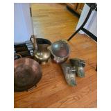 antique Spanish Conquistador-style brass stirrups, Brass Pitcher