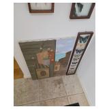 Paiting, Shadow box with butterflies