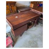  Mid-Century Modern "Esprit" walnut desk Merton L. Gershun