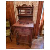 Victorian Eastlake parlor icebox 