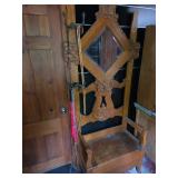 Antique hall tree