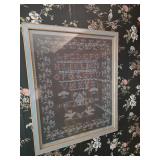 Framed artwork textile