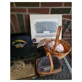 USS Fitzgerald hat, Longaberger baskets 