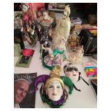 Porcelain masks Mardi Gras 