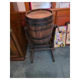Vintage Wooden barrel butter churner