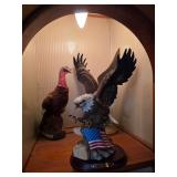 Eagle USA figure, turkey figurine