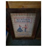 framed sampler