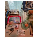 Coke tray, decanter