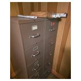 Metal file cabinets