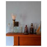 Vintage soda bottles, glass bottles