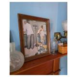 framed print of Norman Rockwell