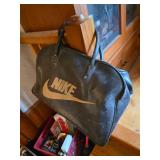 Vintage leather sports bag