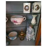Christmas ornaments, porcelain doll
