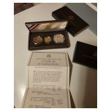 1989 U.S. Congressional Gold and Silver Three-Coin Proof Set