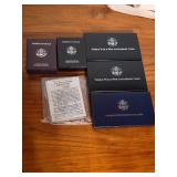 World War II 50th Anniversary commemorative coins.