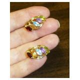 14K earrings mrkd 585