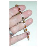 Sterling Amber bracelet