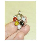 Sterling jade pendant