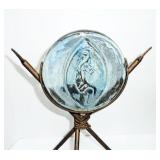 Kokopelli glass iron stand