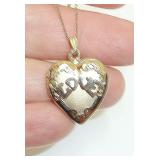 GF heart locket w/chain