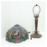 stain glass lamp 18" Tall