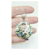 marked 925 Abalone neck