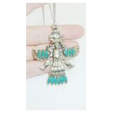 Turq Katchina pendant