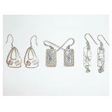 sterling earring lot